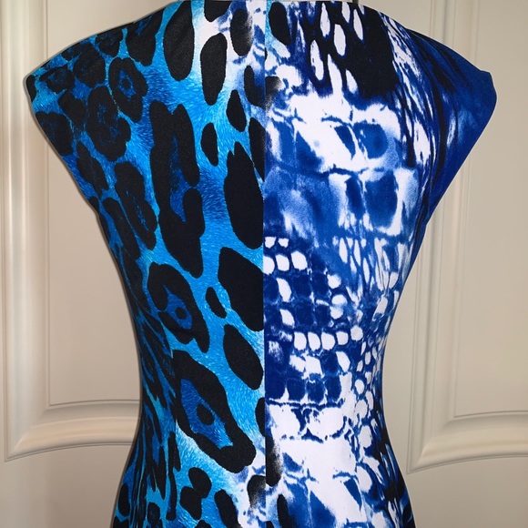 CACH’E Leopard/Snake Print Dress, Size 6 - Picture 7 of 12